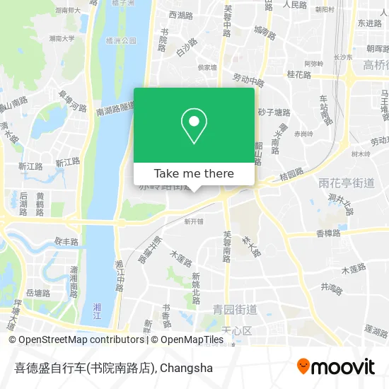 喜德盛自行车(书院南路店) map