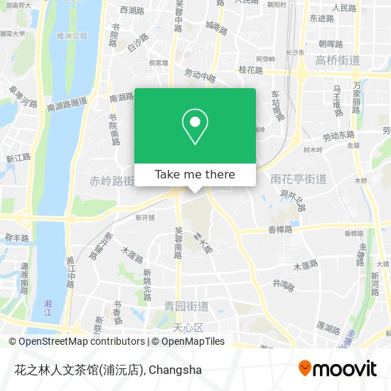 花之林人文茶馆(浦沅店) map