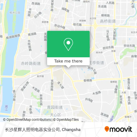 长沙星辉人照明电器实业公司 map