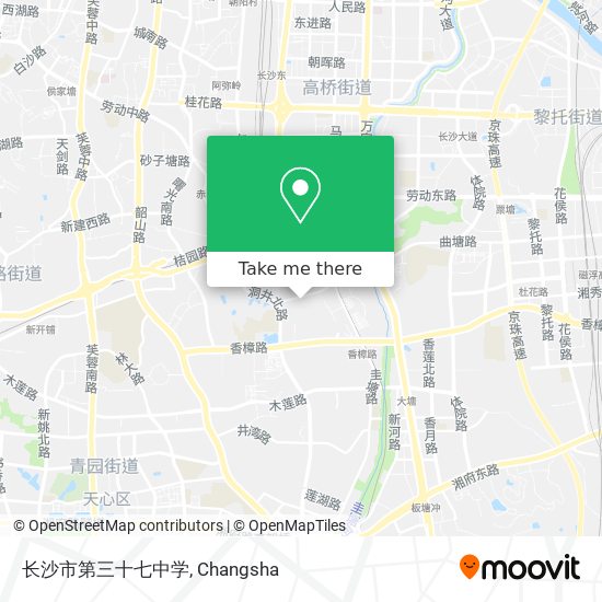 长沙市第三十七中学 map