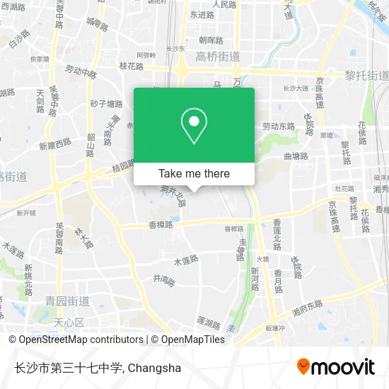 长沙市第三十七中学 map