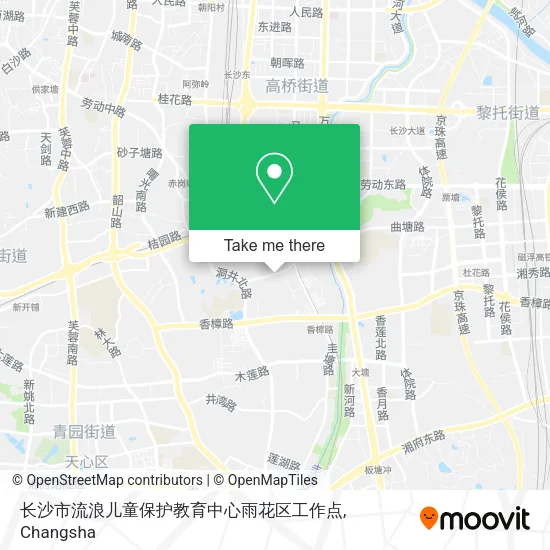 长沙市流浪儿童保护教育中心雨花区工作点 map