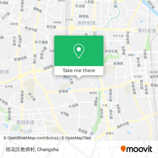 雨花区教师村 map