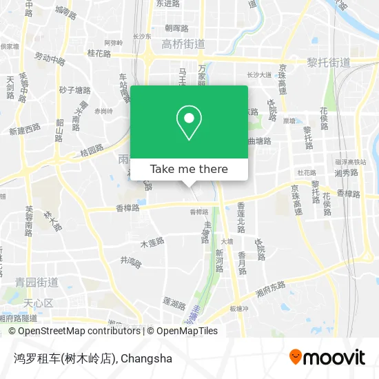 鸿罗租车(树木岭店) map