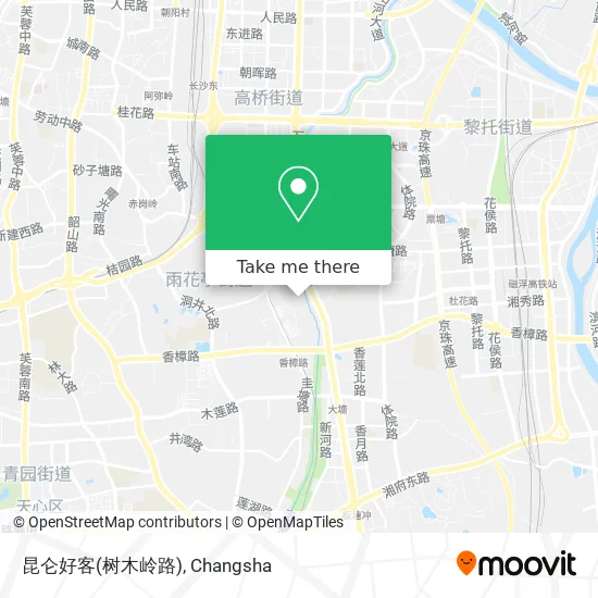 昆仑好客(树木岭路) map