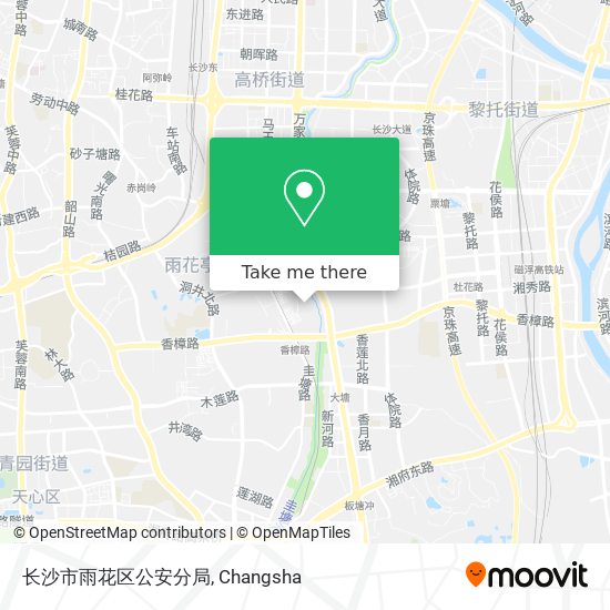长沙市雨花区公安分局 map