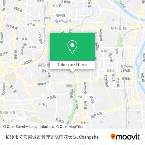 长沙市公安局城市管理支队雨花大队 map