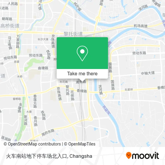 火车南站地下停车场北入口 map