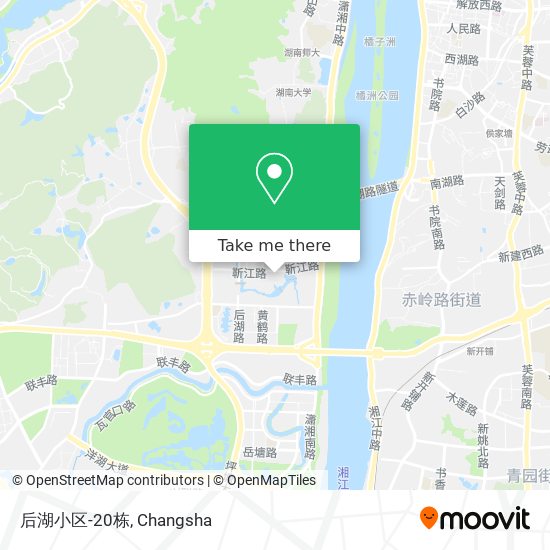 后湖小区-20栋 map