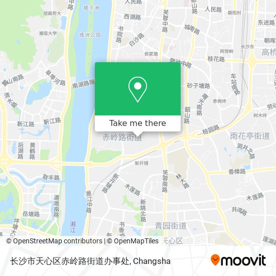 长沙市天心区赤岭路街道办事处 map