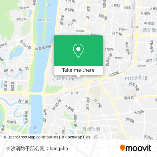 长沙消防干部公寓 map