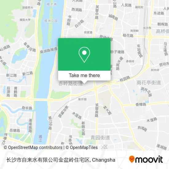 长沙市自来水有限公司金盆岭住宅区 map