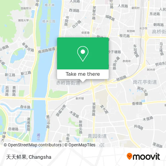 天天鲜果 map