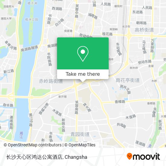 长沙天心区鸿达公寓酒店 map