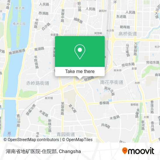 湖南省地矿医院-住院部 map
