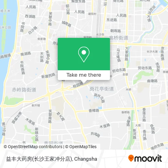 益丰大药房(长沙王家冲分店) map