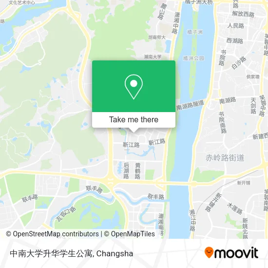 中南大学升华学生公寓 map
