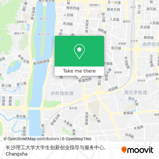 长沙理工大学大学生创新创业指导与服务中心 map