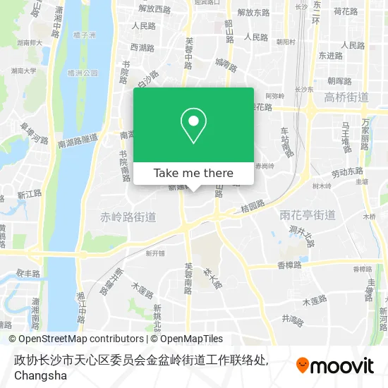 政协长沙市天心区委员会金盆岭街道工作联络处 map