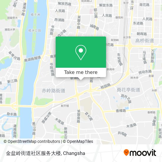 金盆岭街道社区服务大楼 map