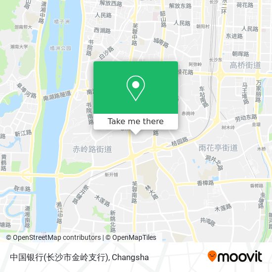 中国银行(长沙市金岭支行) map