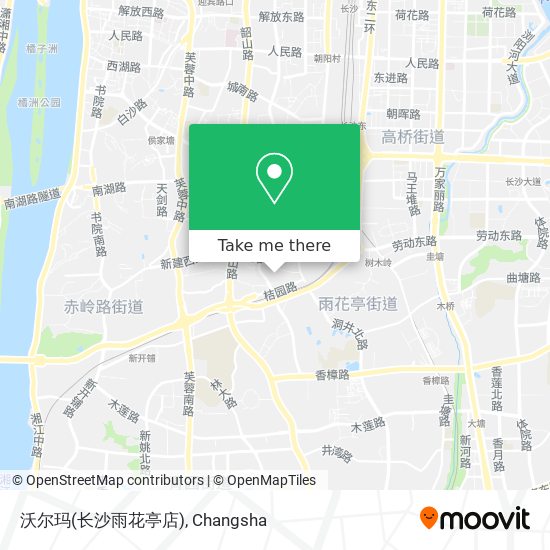 沃尔玛(长沙雨花亭店) map