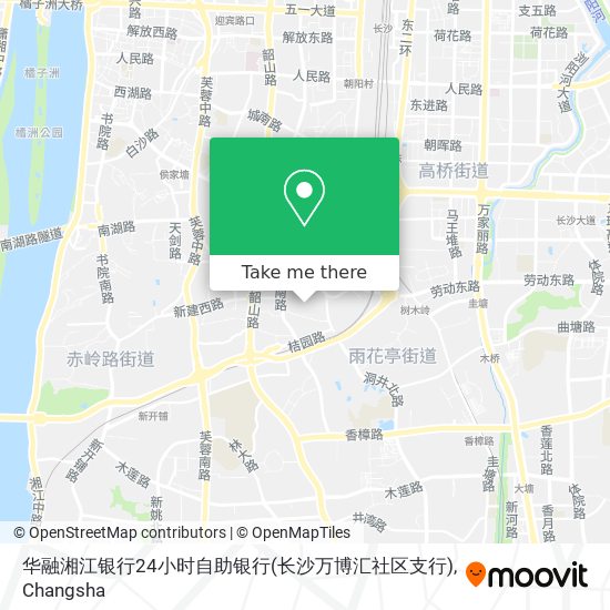 华融湘江银行24小时自助银行(长沙万博汇社区支行) map