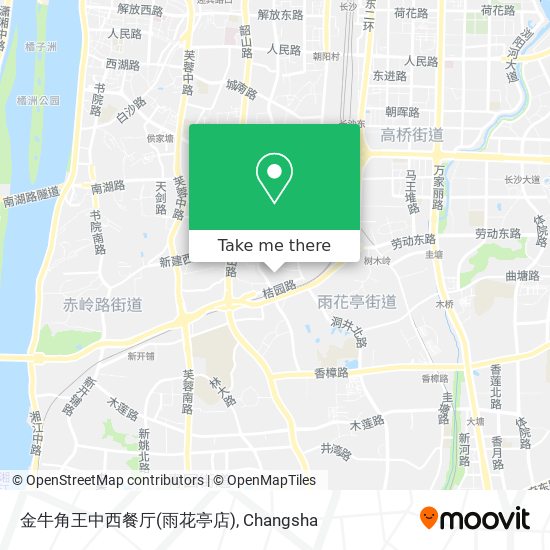 金牛角王中西餐厅(雨花亭店) map