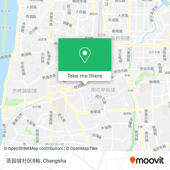茶园坡社区8栋 map
