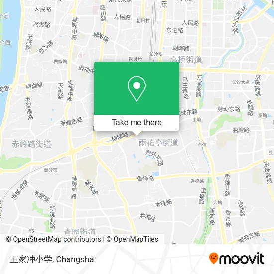 王家冲小学 map