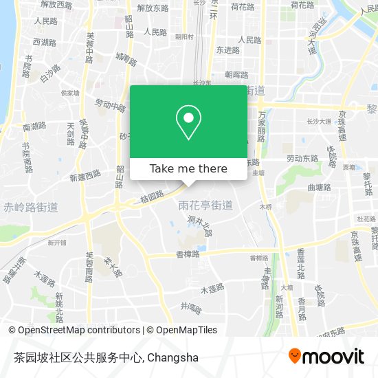 茶园坡社区公共服务中心 map