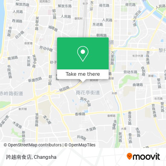 跨越南食店 map