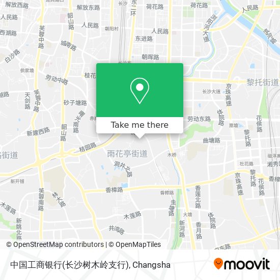 中国工商银行(长沙树木岭支行) map
