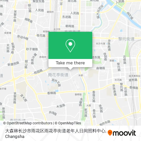 大森林长沙市雨花区雨花亭街道老年人日间照料中心 map