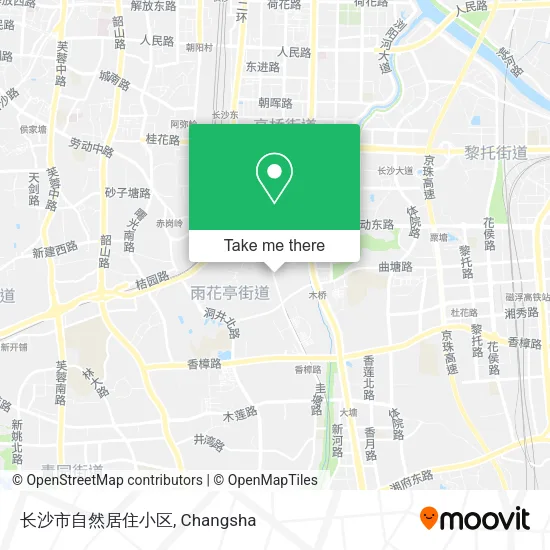 长沙市自然居住小区 map