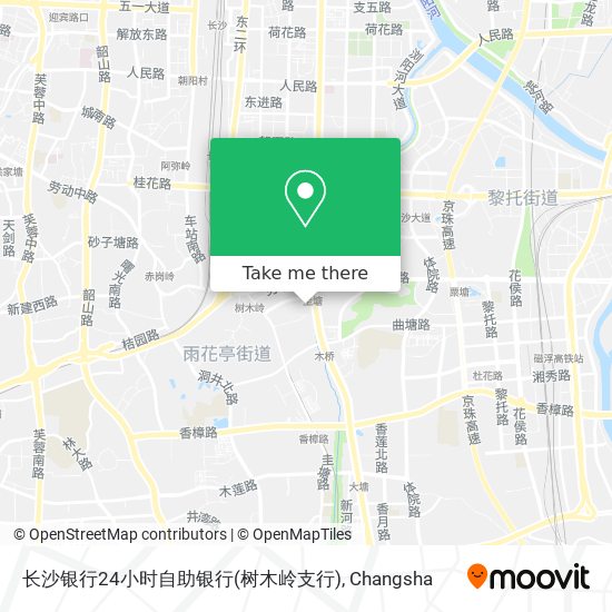 长沙银行24小时自助银行(树木岭支行) map