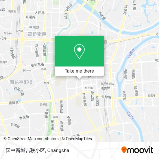 国中新城吉联小区 map