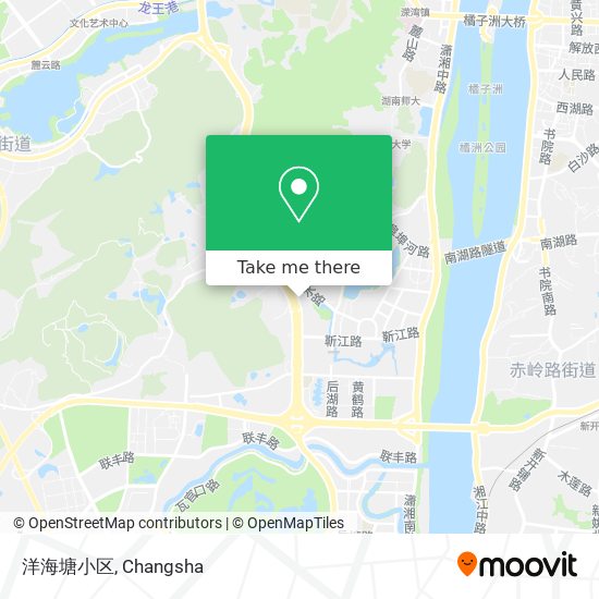 洋海塘小区 map