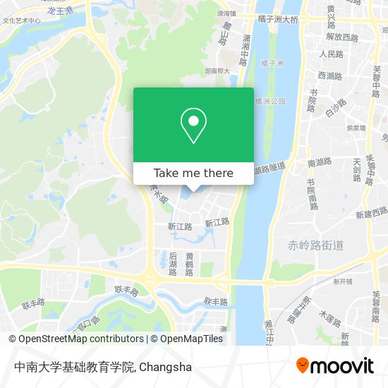 中南大学基础教育学院 map