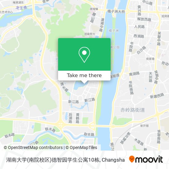 湖南大学(南院校区)德智园学生公寓10栋 map