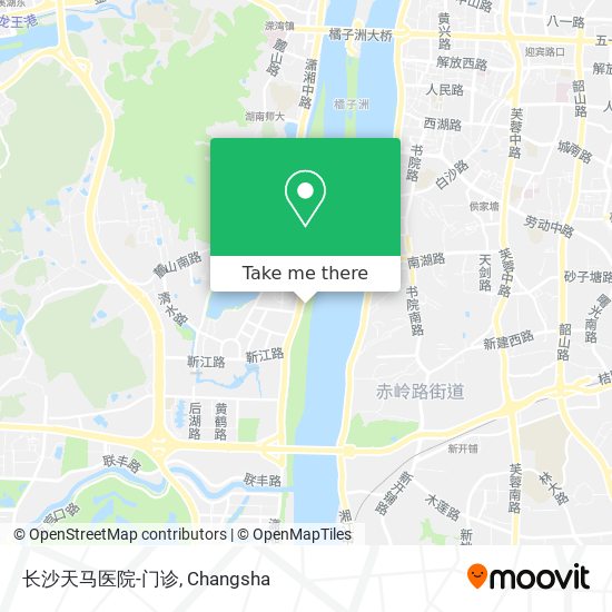 长沙天马医院-门诊 map