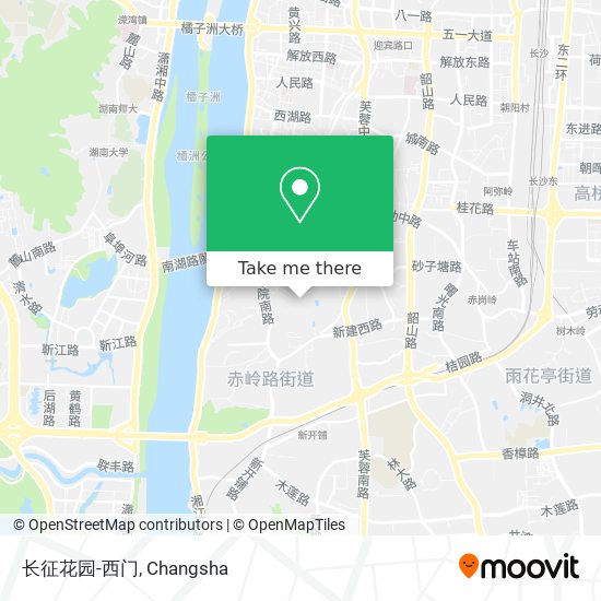 长征花园-西门 map