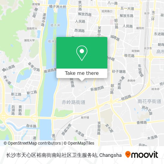 长沙市天心区裕南街南站社区卫生服务站 map