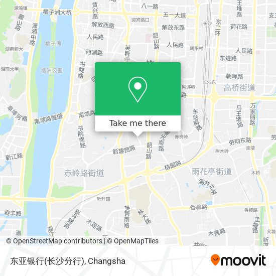 东亚银行(长沙分行) map
