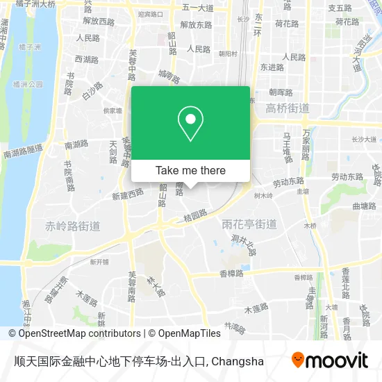 顺天国际金融中心地下停车场-出入口 map