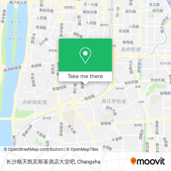 长沙顺天凯宾斯基酒店大堂吧 map