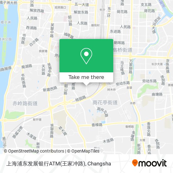 上海浦东发展银行ATM(王家冲路) map