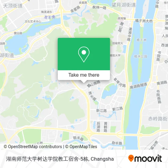 湖南师范大学树达学院教工宿舍-5栋 map
