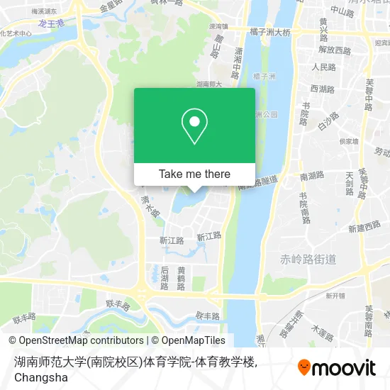 湖南师范大学(南院校区)体育学院-体育教学楼 map