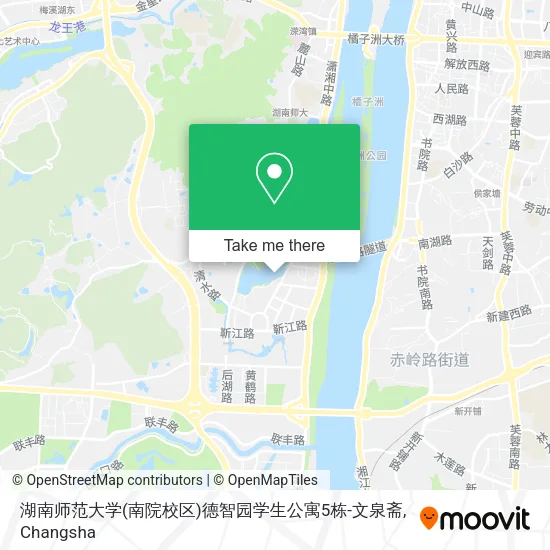 湖南师范大学(南院校区)德智园学生公寓5栋-文泉斋 map